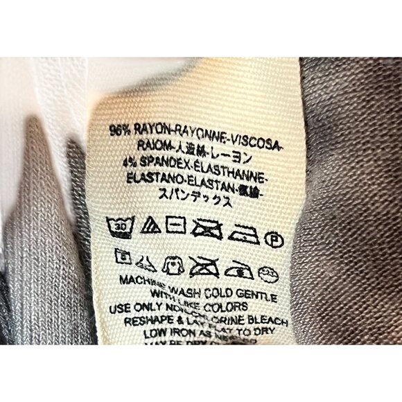 We The Free XS Womens Sleeveless Dip Dye Black&White Rayon Blend Flowy Tank Top - Picture 4 of 9